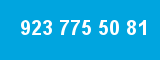 923 775 50 81 923 775 50 81